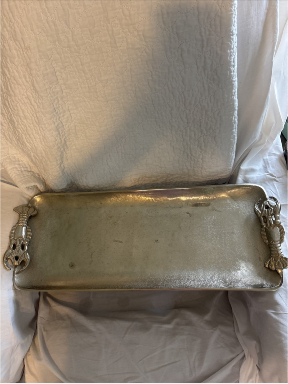 Portofino Home Silver Crawfish Tray 1067